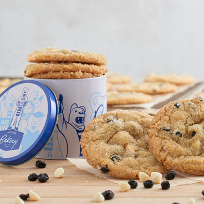 Blue and White Sprinkle Sugar Cookies