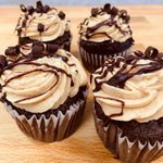 Peanut Butter Chocolate Ganache Cupcakes, 4-Pack