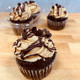 Peanut Butter Chocolate Ganache Cupcakes, 4-Pack