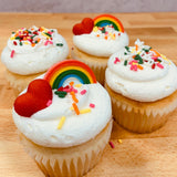 Rainbow Cupcakes, 4-Pack