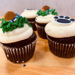 Football Cupcakes, 4-Pack
