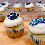 Confetti Paw Print Cupcakes, One Dozen