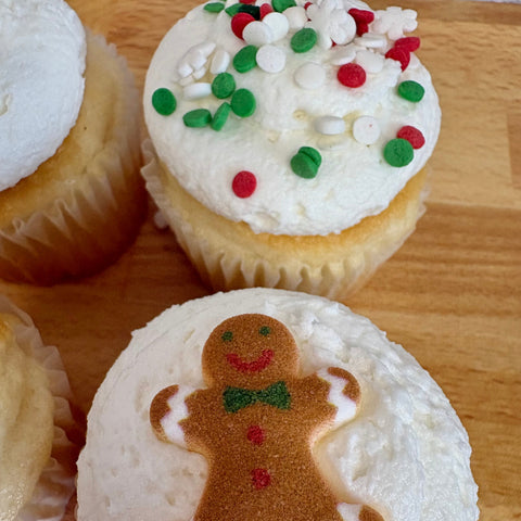 Holiday Gingerbread Cupcakes, 4-Pack