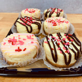 Mini Valentine's Cheesecakes